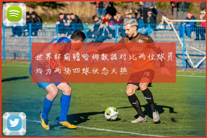 世界杯前瞻哈姆数据对比两位球员均为两场四球状态火热
